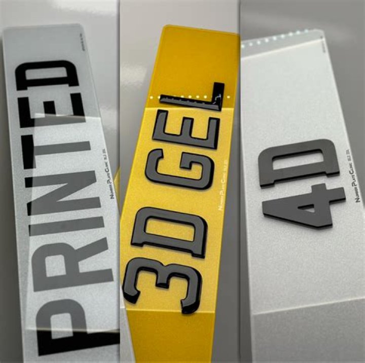 Are 3D number plates legal UK 2021?