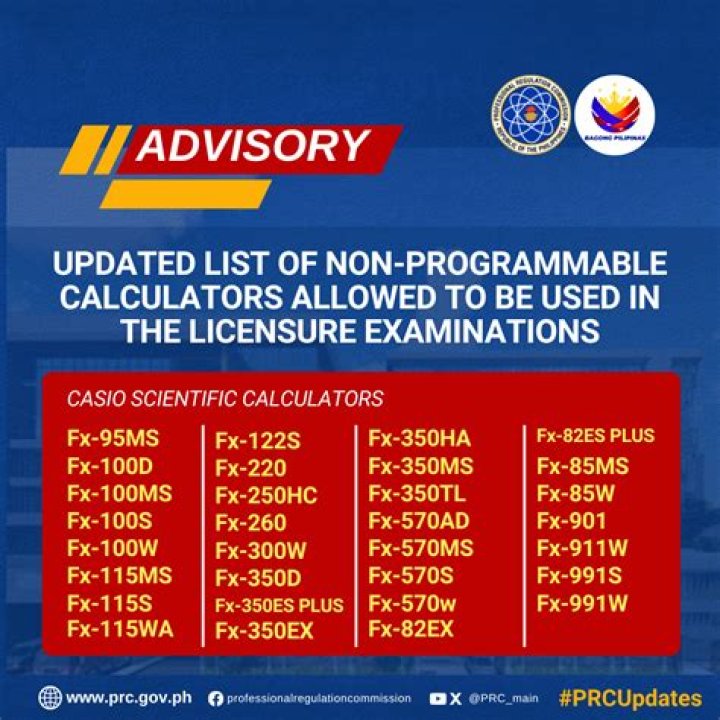 Are calculators allowed in exams?