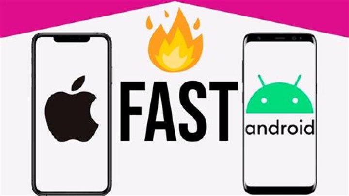 Are iPhones or Androids faster?