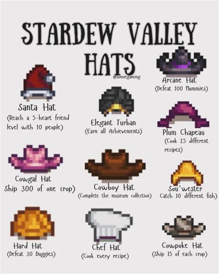 Are the hats important on Stardew Valley?