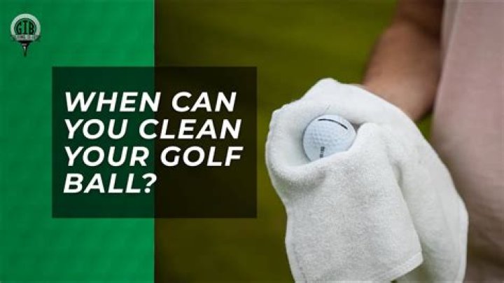 Are you allowed to clean your golf ball on the fairway?