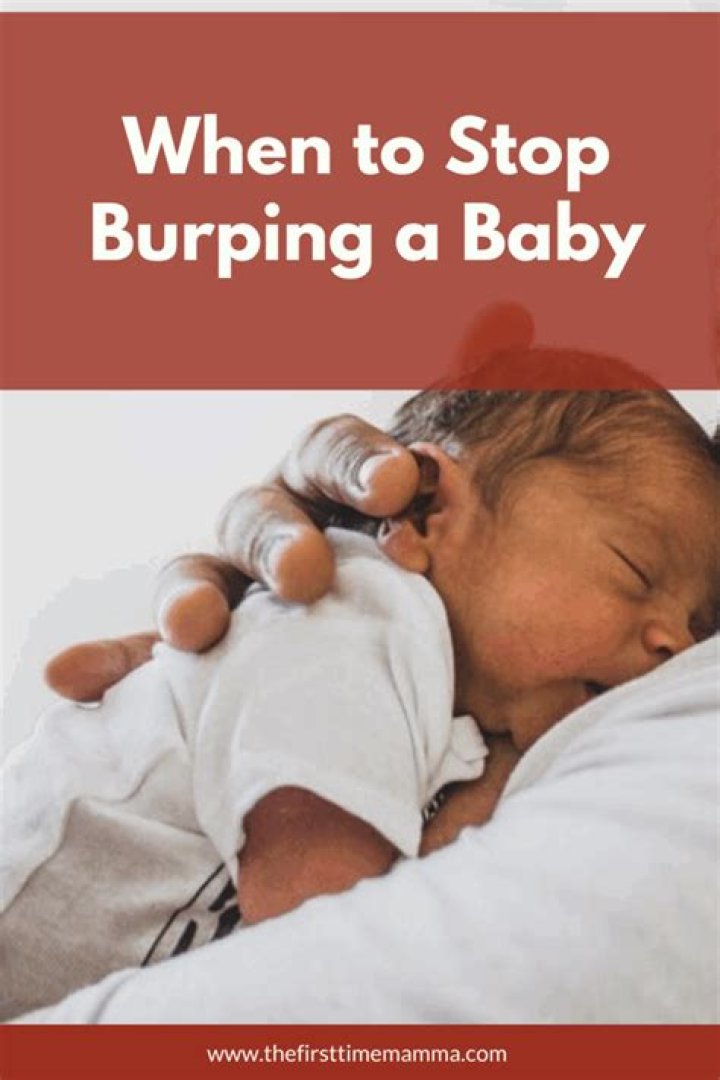 At what age can you stop burping a baby?