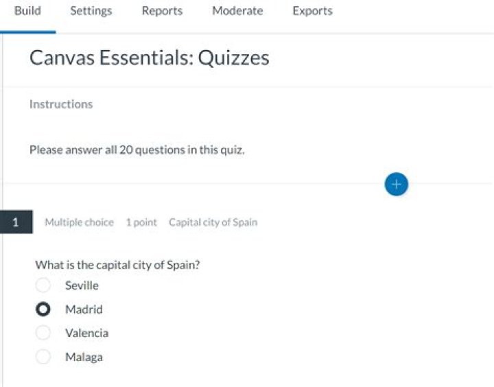 Can a Canvas quiz be exported to PDF?