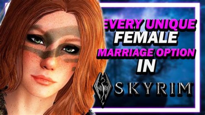 Can a female marry a female in Skyrim?