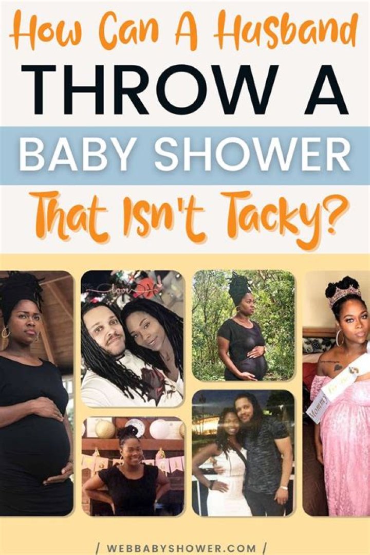 Can a husband throw a baby shower?