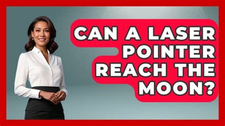 Can a laser pointer reach the moon?