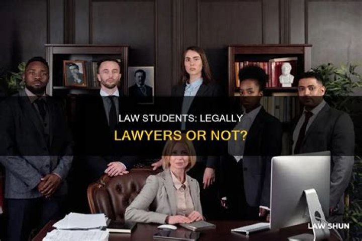 Can a law student be called a lawyer?