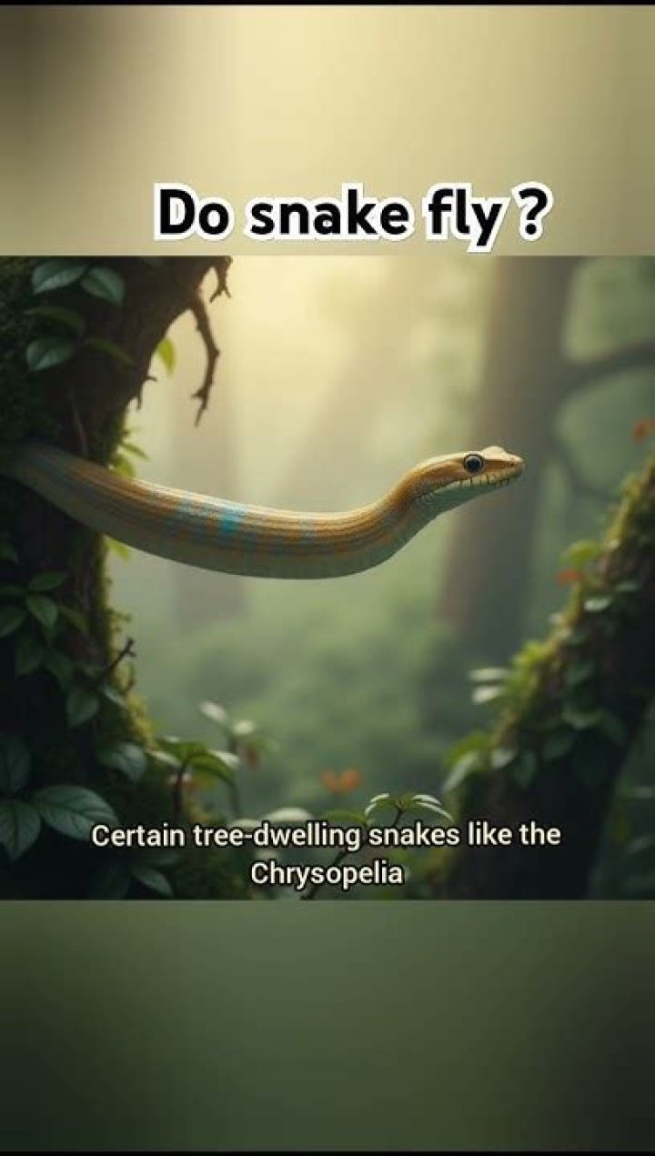 Can a snake fly?