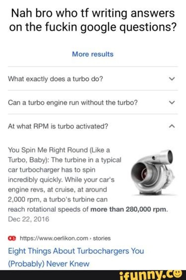 Can a turbo engine run without the turbo?