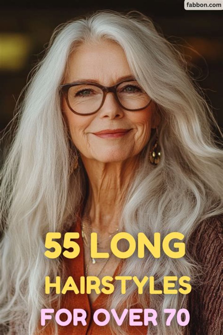 Can a woman over 70 have long hair?