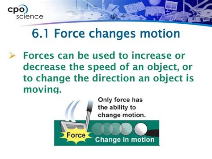 Can an object move without force?