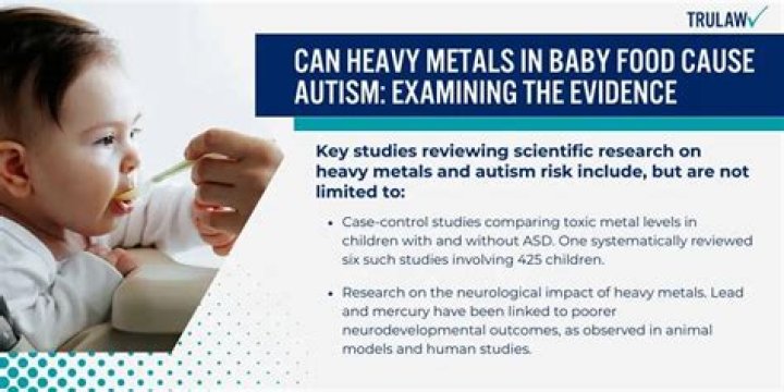 Can baby food cause autism?