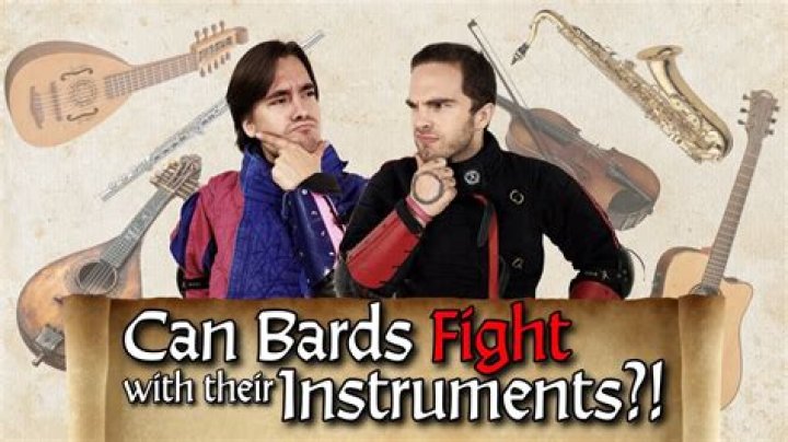 Can bards just sing?