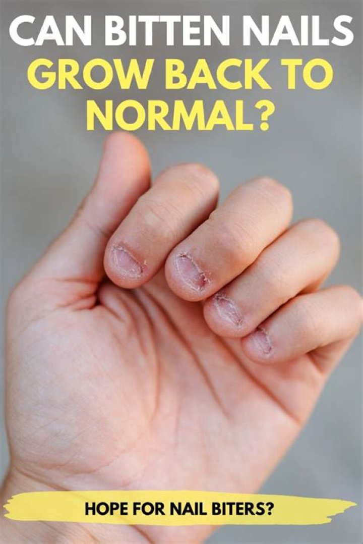 Can bitten nails grow back to normal?