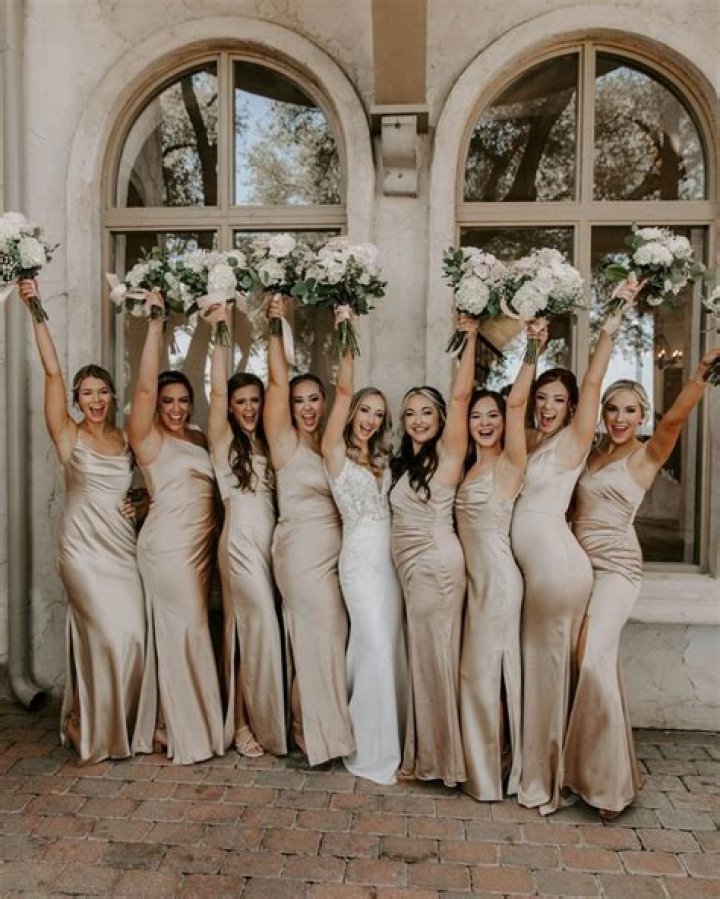 Can bridesmaids wear ball gowns?