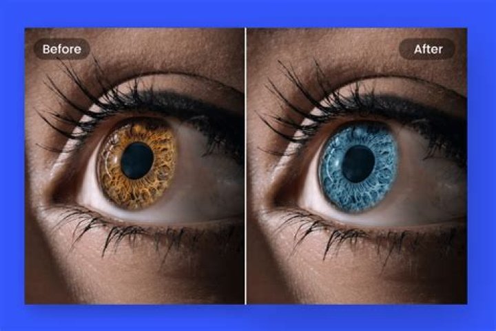 Can eyes go from brown to blue?