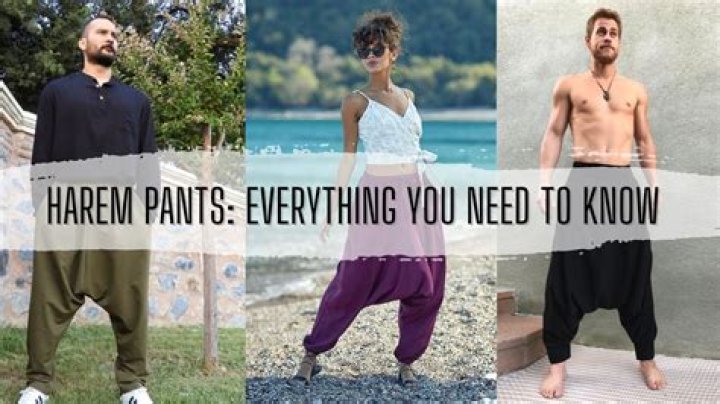 Can guys wear harem pants?