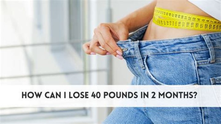 Can I lose 40 pounds in 4 months?