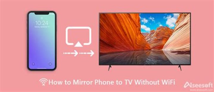 Can I mirror my phone to my TV without Wi-Fi?