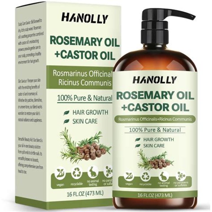 Can I mix rosemary oil with castor oil?