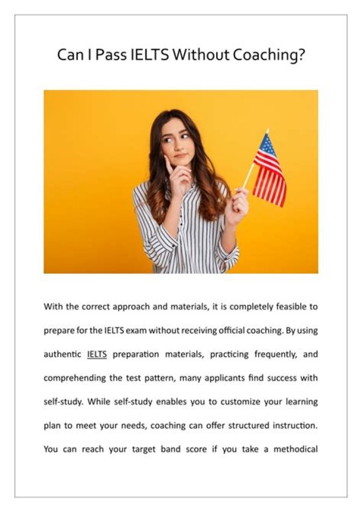 Can I pass IELTS without coaching?