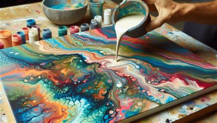 Can I pour paint in grass?