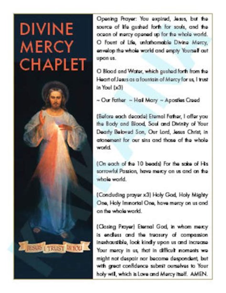 Can I pray the Divine Mercy Chaplet anytime?
