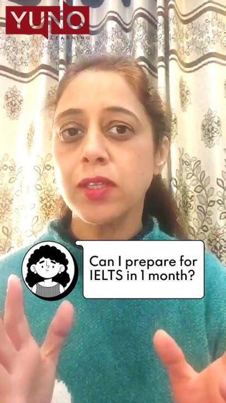 Can I prepare for IELTS in 1 month?