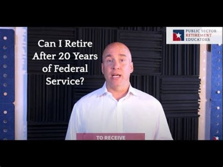 Can I retire after 20 years of federal service?