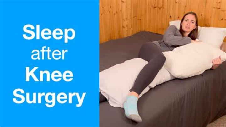 Can I sleep on my side after total knee replacement surgery?