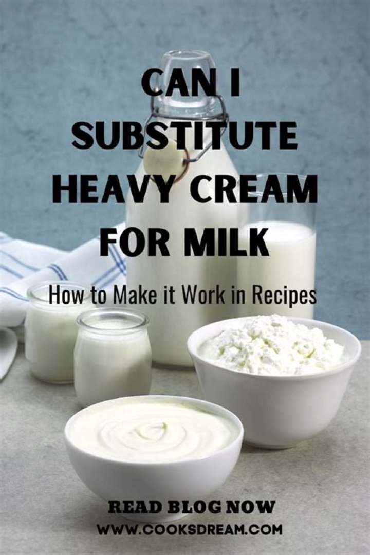 Can I substitute 2 milk and heavy cream for whole milk?