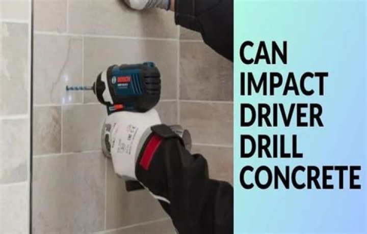 Can I use an impact driver to drill into concrete?