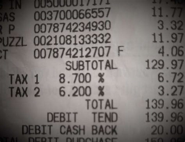 Can I use my grocery receipts for taxes?