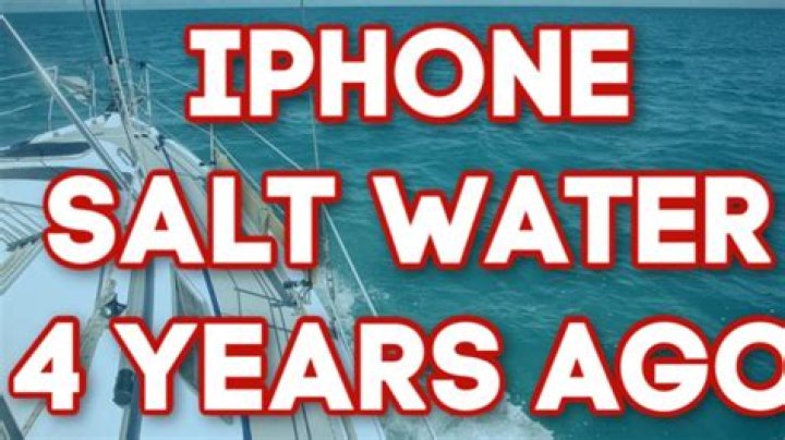 Can iPhone 11 go in salt water?