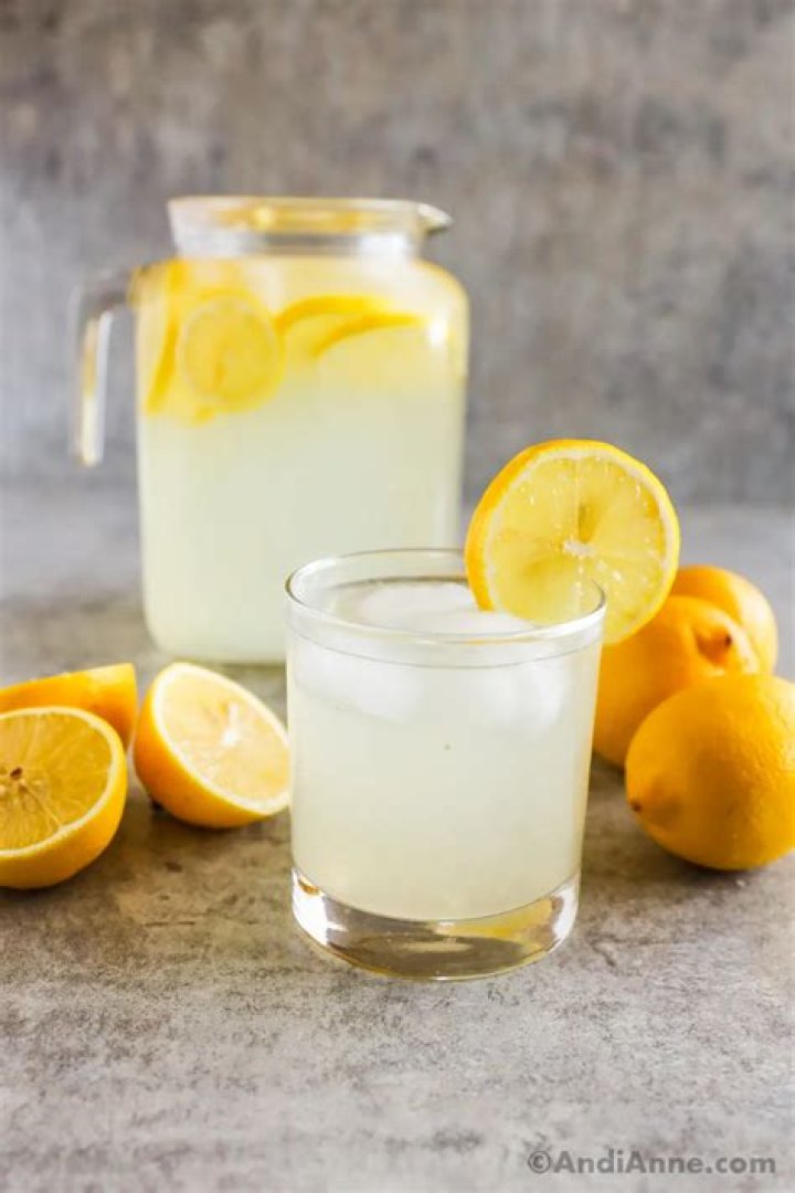 Can lemonade replace water?