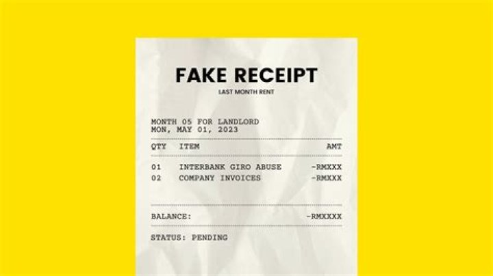 Can people fake receipts?