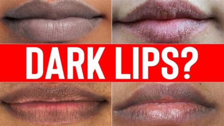 Can saliva make lips black?