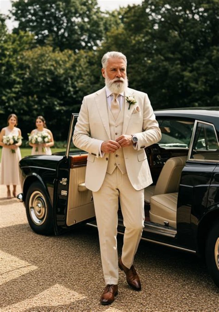 Can the father of the bride wear white?