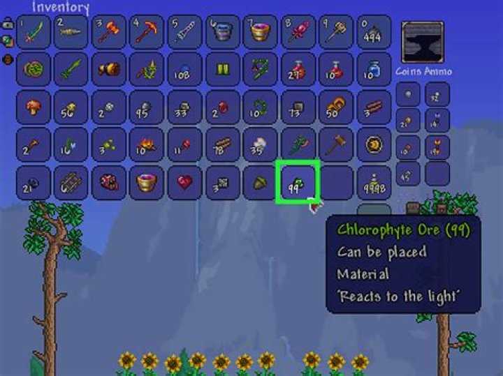 Can the pickaxe axe mine Chlorophyte?