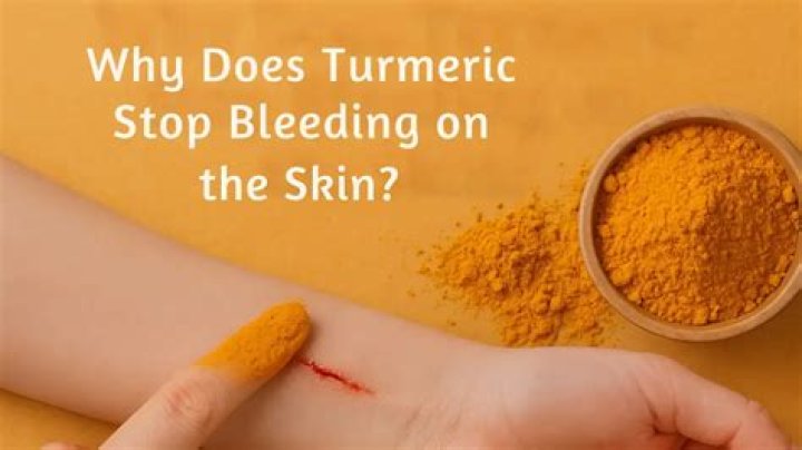 Can turmeric stop bleeding?