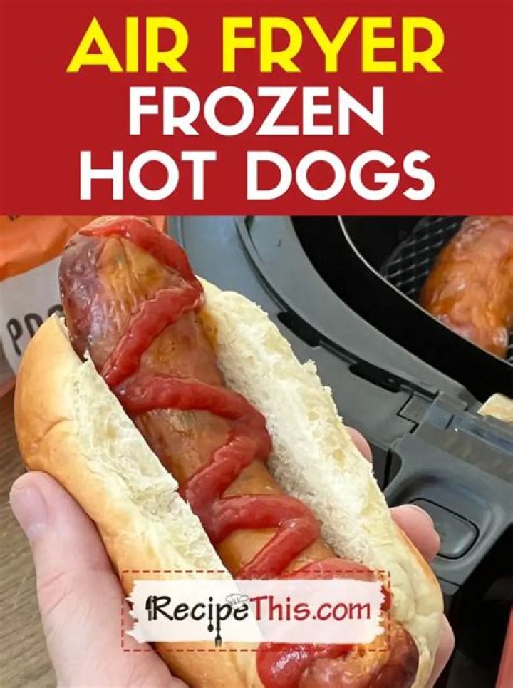 Can you air fry frozen hot dogs?