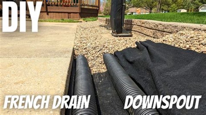 Can you cover French drain with dirt?