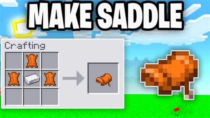 Can you craft a saddle in Minecraft?