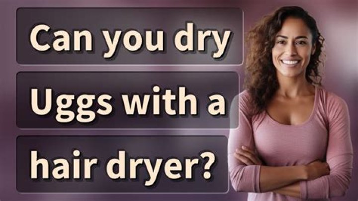 Can you dry UGGs with a hair dryer?