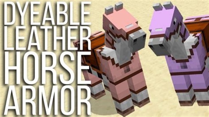 Can you dye horse armor in Minecraft?