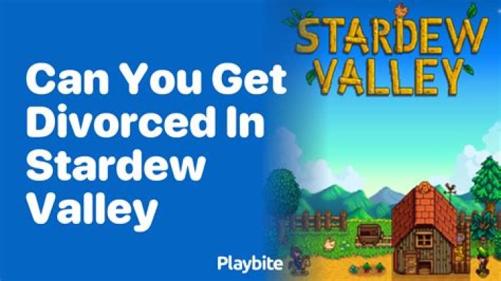 Can you get divorced in Stardew Valley?
