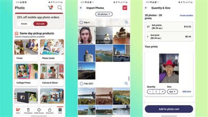 Can you go to Walgreens and print pictures from iPhone?