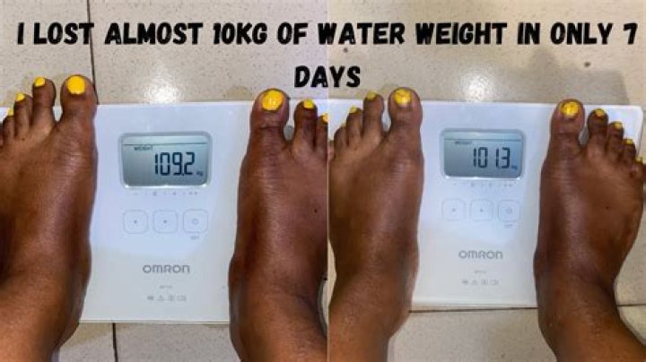 Can you lose 10 pounds of water weight in a day?