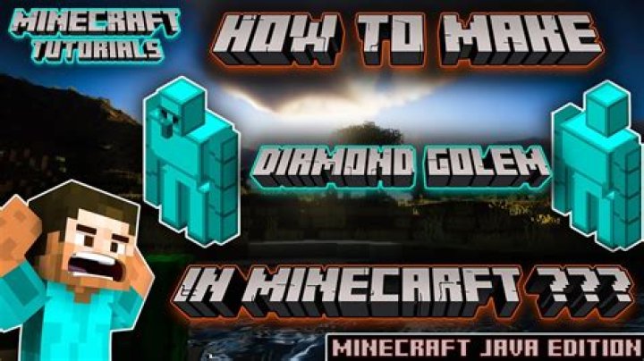Can you make a diamond golem in Minecraft?