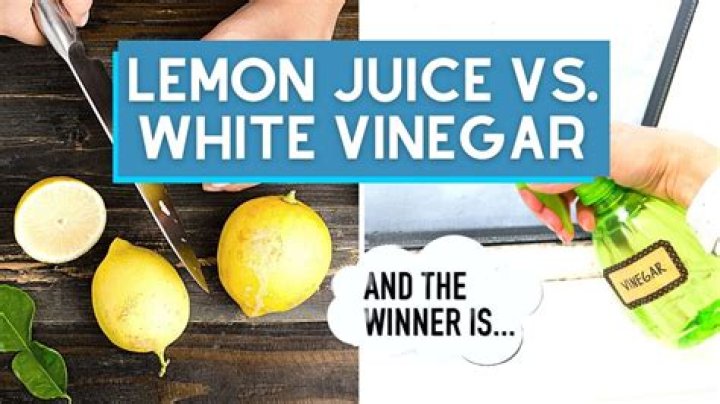Can you mix vinegar and lemon juice together?